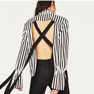 COPY - Zara striped top new size M